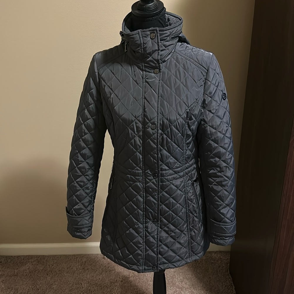 Gray Calvin Klein Diamond Quilted Jacket